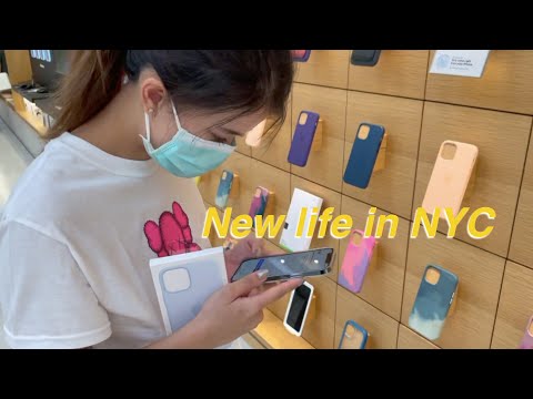 New Life in NYC | visiting Apple Store on 5th, random unboxing (Everlane, Neiwai)