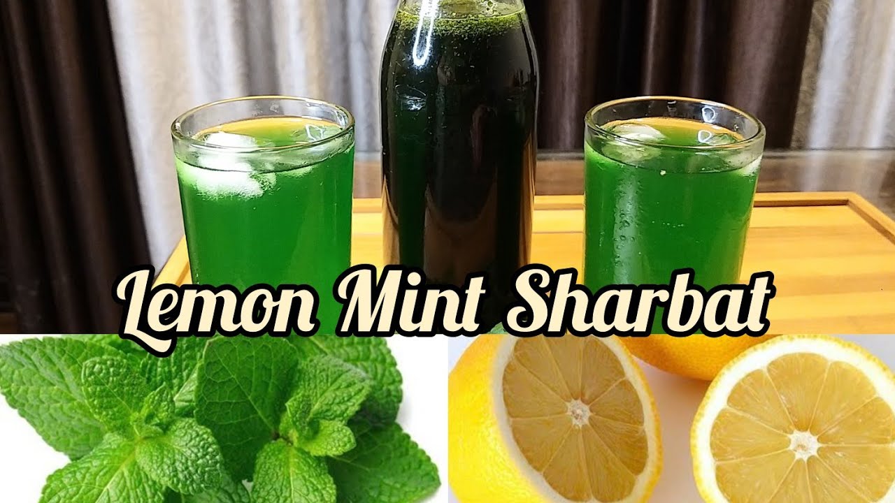 Lemon Mint Sharbat/लिंबू पुदिना सरबत YouTube