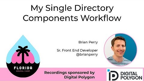 My Single Directory Components Workflow
