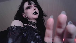 ASMR ☾ vampire gf pampers you on her lap ❤ praises, face brushing, humming & fluffy mic