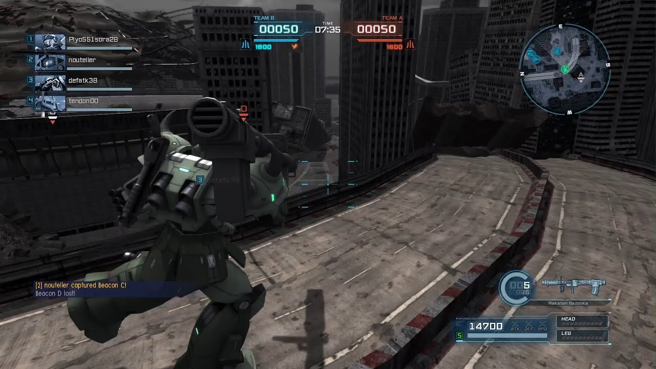 High Mobility Zaku II Ground Type (Alma Stirner) in 350 Basic Match at Ruined City