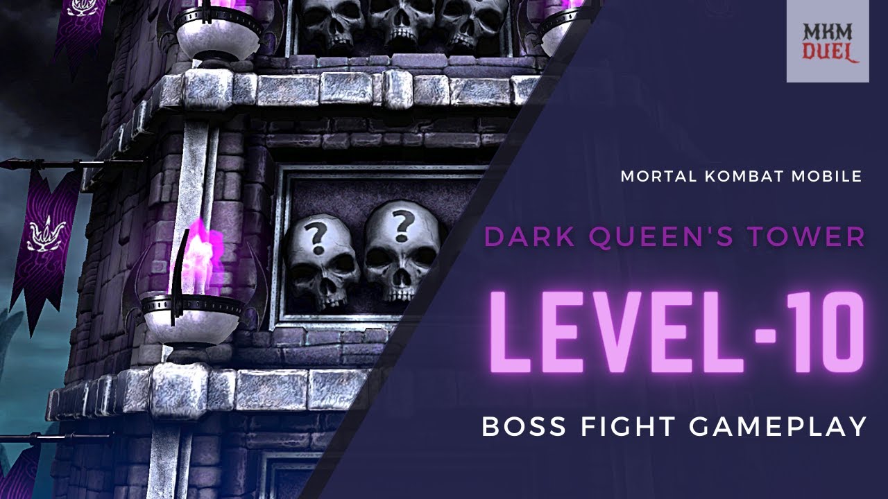 Level 10 - Boss Fight - Dark Queen's Tower Gameplay Mortal Kombat