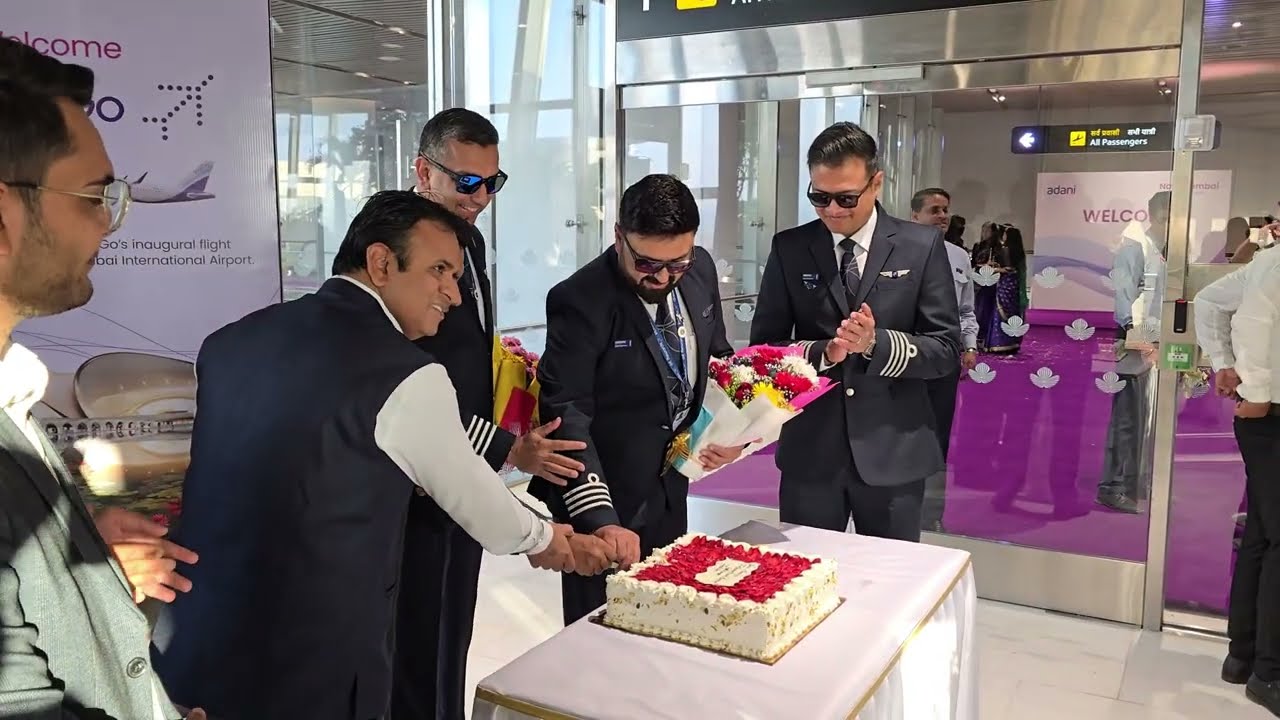 NAVI MUMBAI INTERNATIONAL AIRPORT INAUGURAL FLIGHT | NMI - HYD | 6E 882 | @VTAAA