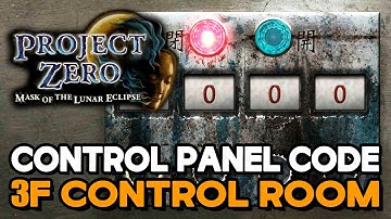 Project Zero: Mask Of The Lunar Eclipse - Control Panel Code In 3F Control Room (Phase 4)