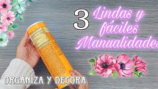 3 Lindas Manualidades con reciclaje  💕 Ideas para decorar y organizar / Artesanato / Diy by MarelIDEAS 9,261 views 4 days ago 20 minutes