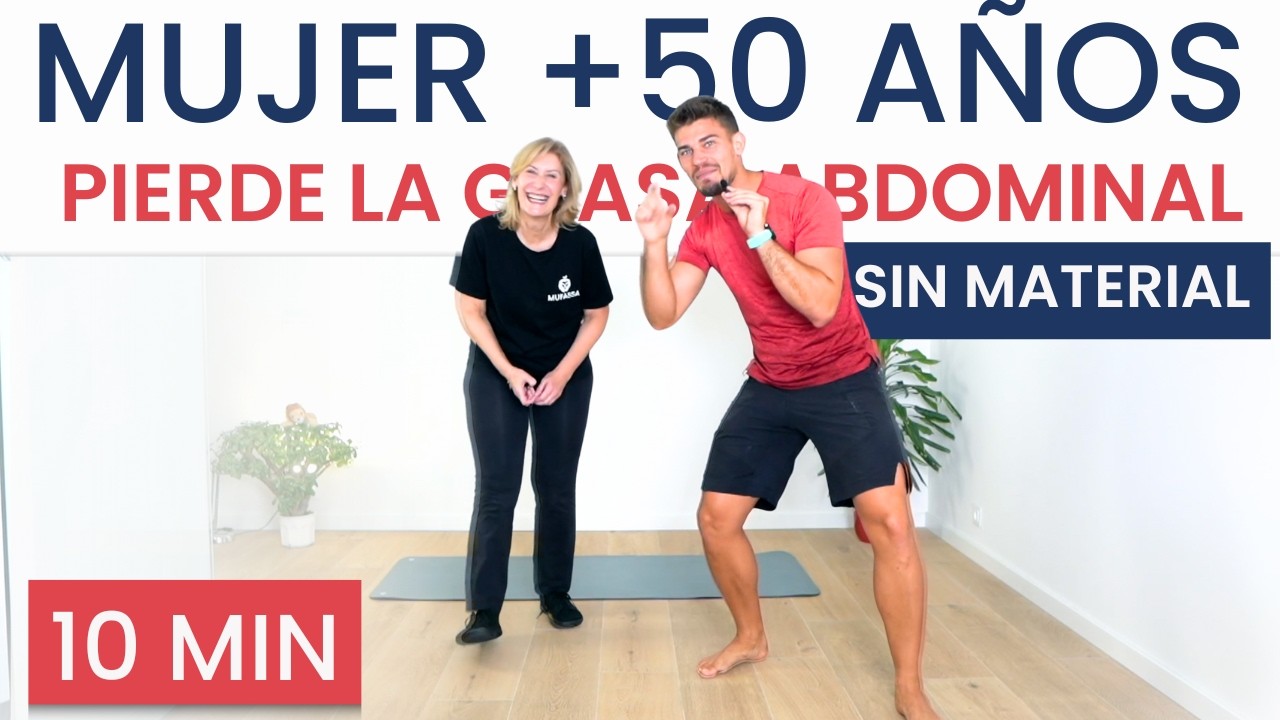💪 10 MINUTOS para ELIMINAR la GRASA ABDOMINAL en la MENOPAUSIA | Ejercicios Fáciles y EFECTIVOS