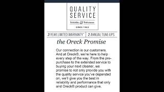 Special Discount On Oreck Swivel Axis Upright Vacuum Cleaner 3 Year Warranty 2 Tune Ups Purple