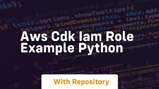 aws cdk iam role example python