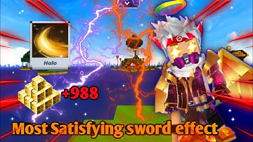 Purchasing Most Satisfying Sword effect in Bedwars [Blockman Go] 🤯