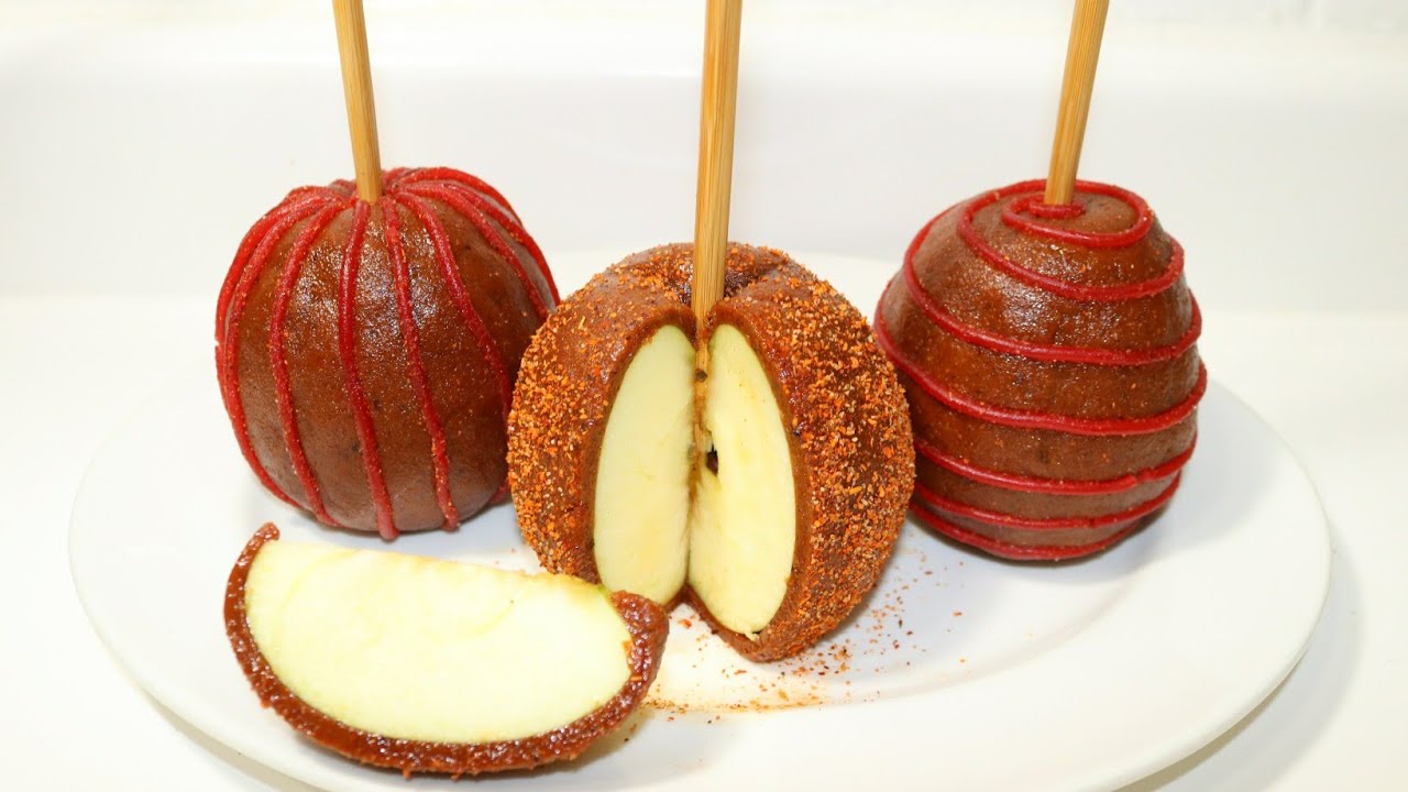 COMO HACER MANZANAS CUBIERTAS CON TAMARINDO SUPER FACIL ANTOJITO