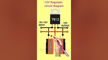 7912 Voltage Regulator circuit diagram #youtubeshorts #shortsfeed #khairunelectronicsbd