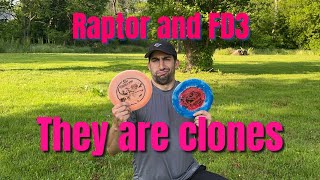 Discraft Raptor and Discmania FD3 comparison