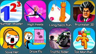 Number Master,High Heels,Long Neck Run, Prankster 3D,Save Her,Draw Fly, Traffic Rider,Tall Man Run  screenshot 3