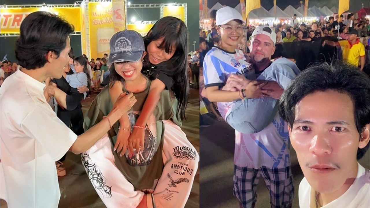 បីស្ត្រីយកម៉ូតូពីប៊ូសស្រ្ដង់😍🫰 #funny #ពូស្នា