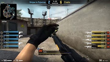 CSGO POV Demo Fnatic flusha (25 11) vs NiP (de_overpass)
