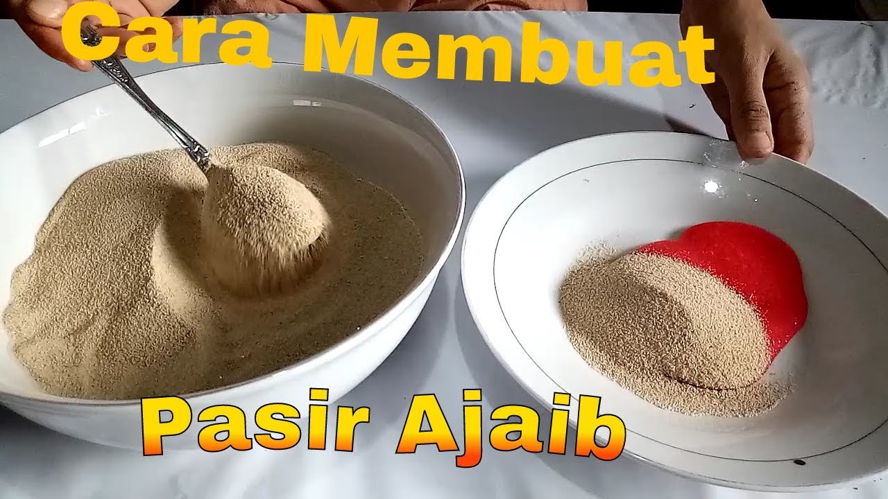 CARA MEMBUAT PASIR AJAIB YANG MUDAH. YouTube