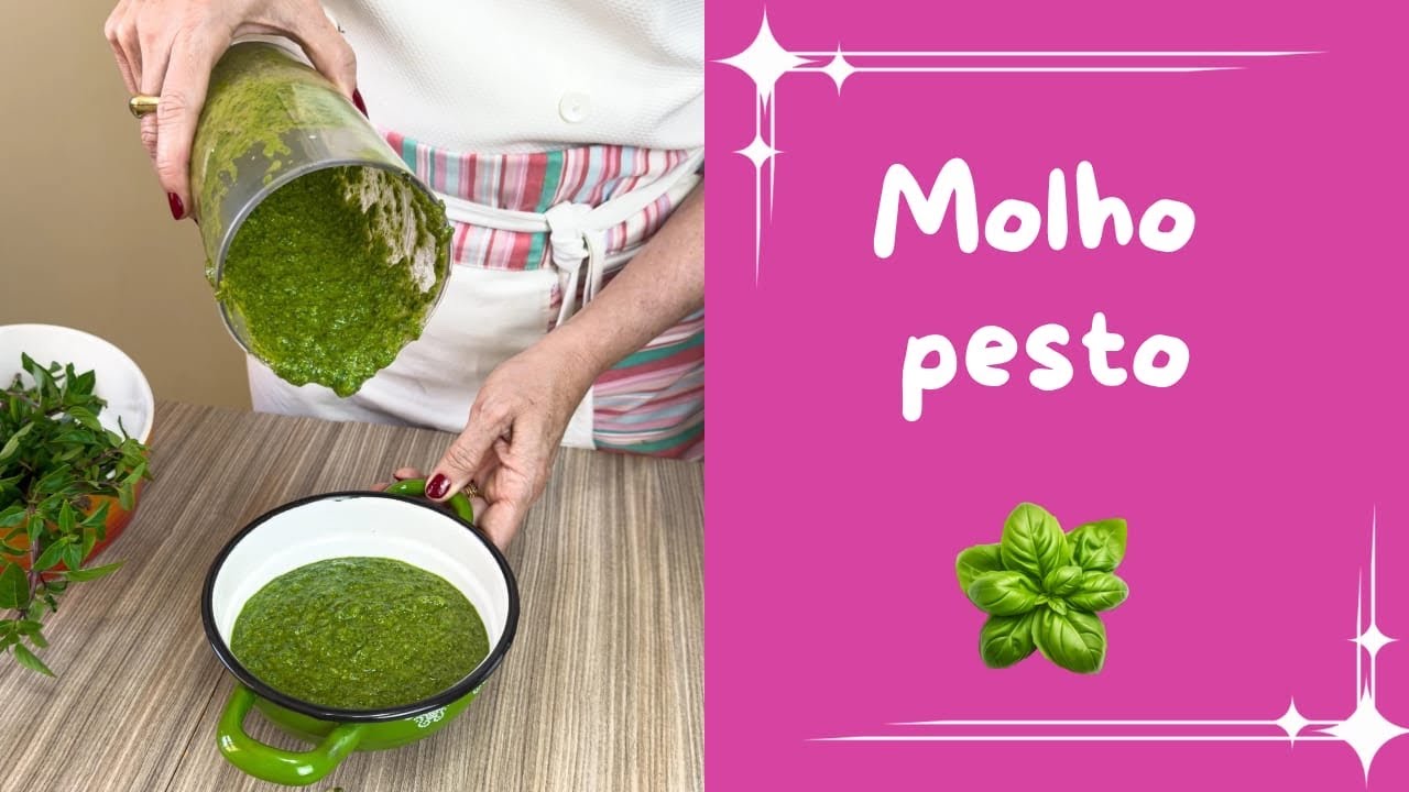 Como fazer MOLHO PESTO! Prático, delicioso e muito fácil / Lilian Chef 