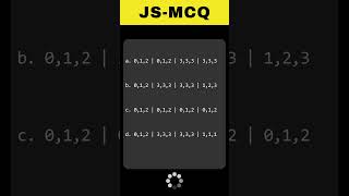 Javascript Fundamentals MCQ#2 #javascript #mcq screenshot 4