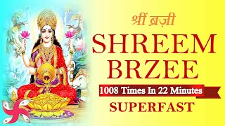 Shreem Brzee Mantra 1008 Times in 22 Minutes | Shreem Brzee