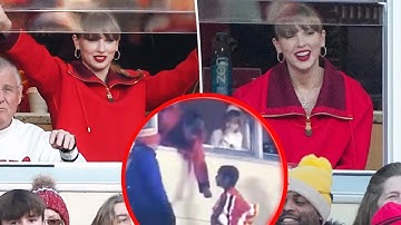 Taylor Swift spotted gifting young fans souvenirs, snapping pics with after Chiefs vs Raiders game