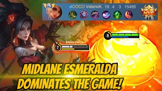MIDLANE ESMERALDA DOMINATES THE GAME! | ESMERALDA GAMEPLAY | MOBILE LEGENDS