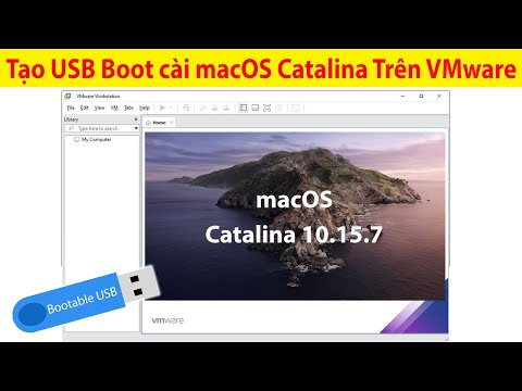 Tạo USB cài macOS Catalina 10.15.7 và cài mac OS trên máy ảo VMware