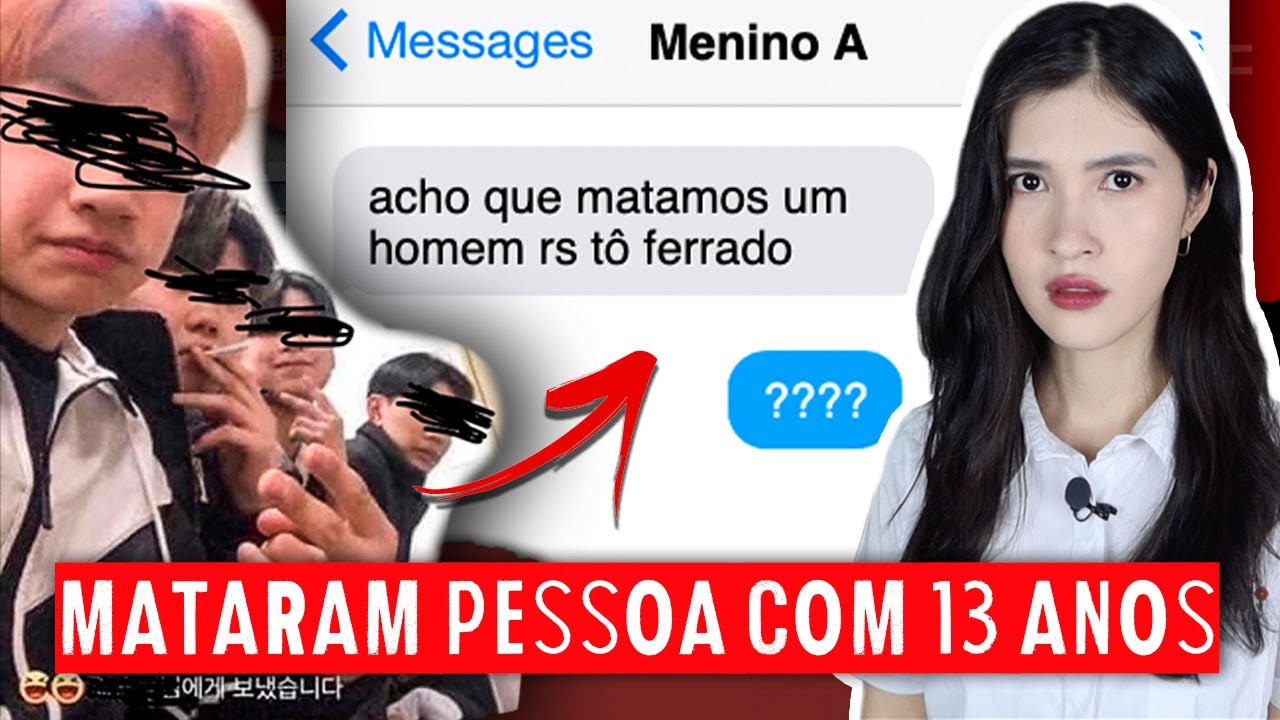 MENINOS DE 13 ANOS MATAM PESSOA E FAZEM PIADA NAS REDES SOCIAIS | Caso Real na Coreia do Sul