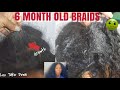Safely Take Down 6 Month Old Braids | Amazing Growth | Combing Out Dreadlocks | Locs take Down