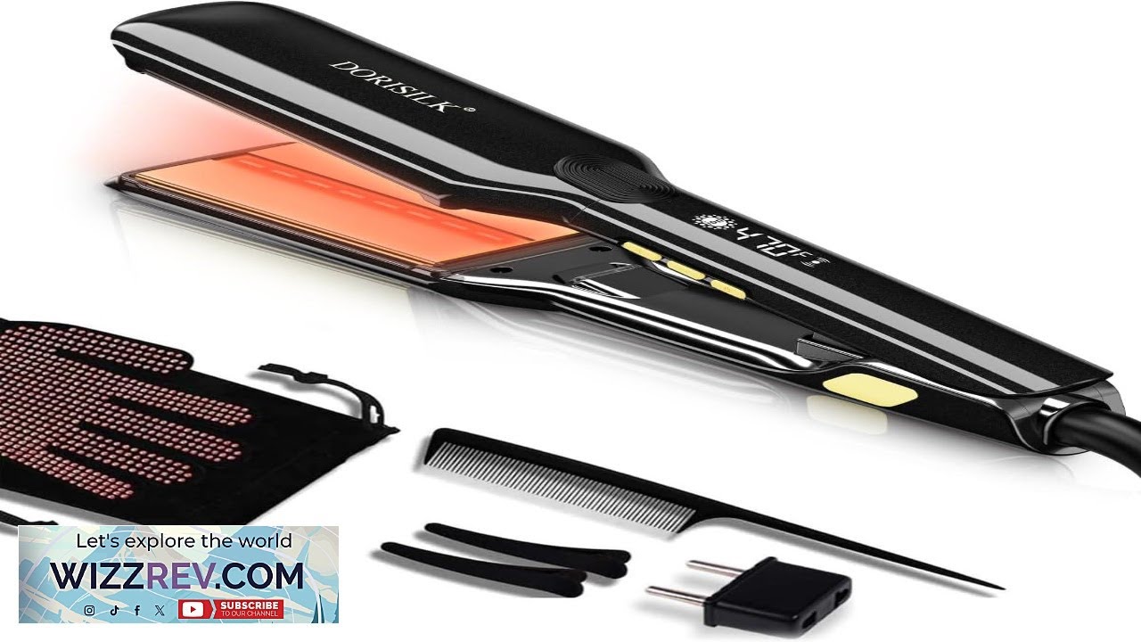 DORISILK 500 Degree Vibrating Ceramic Hair Straightener 2 in 1 Hair Straightener Review