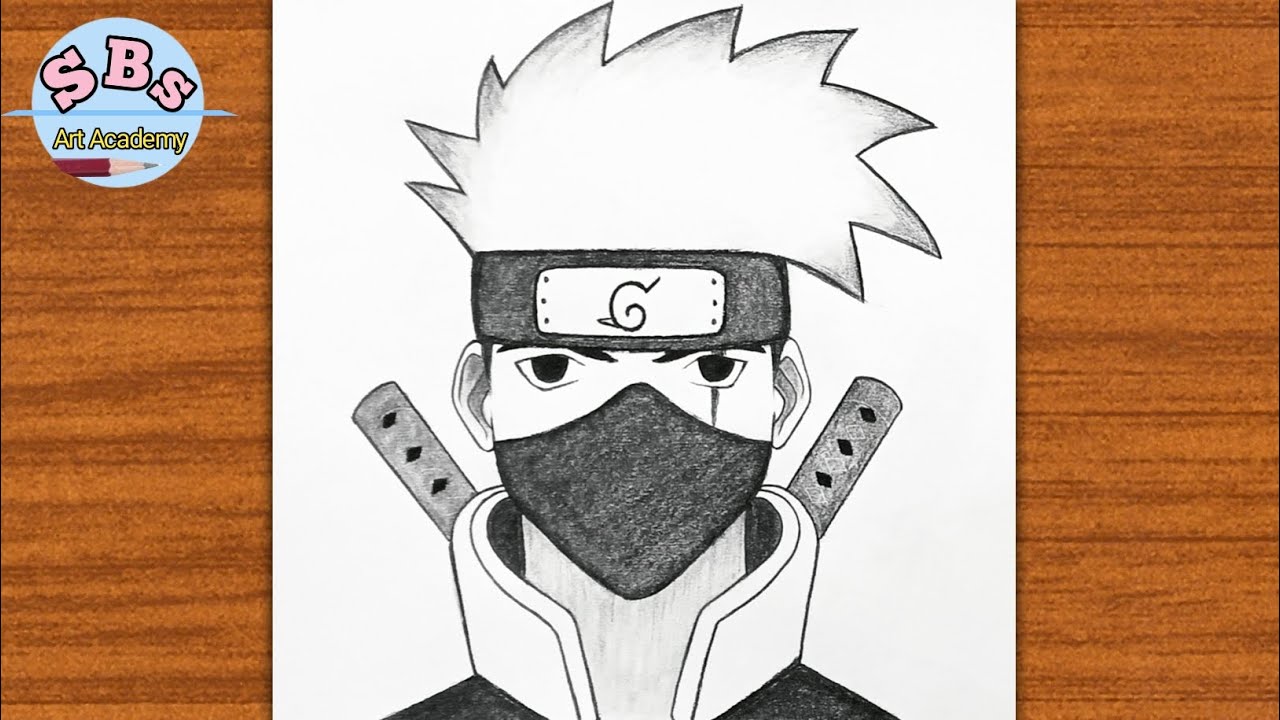 Easy Anime drawing |Kakashi hatake drawing |How to draw Kakashi step by step |Anime pencil drawing 