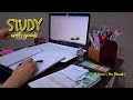 1 HOUR STUDY WITH ME | Background noise, Rain sounds,  No break,No music