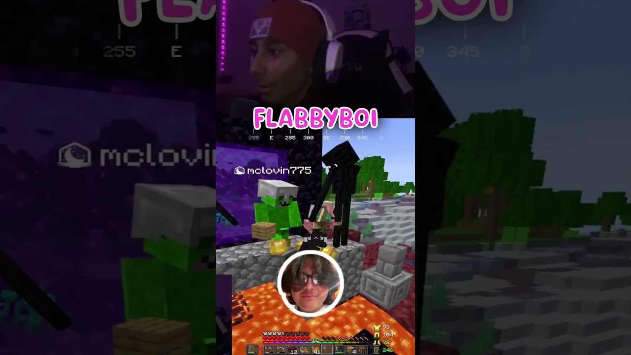 FLABBYBOI WATCHING YATTA FALL IN LAVA MINECRAFT 