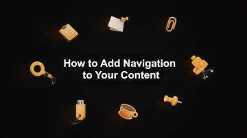 RELAYTO Tutorial: How to Add Navigation to Your Content