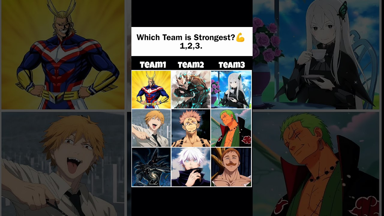 💥 Strongest Team? 1️⃣ 2️⃣ 3️⃣ 