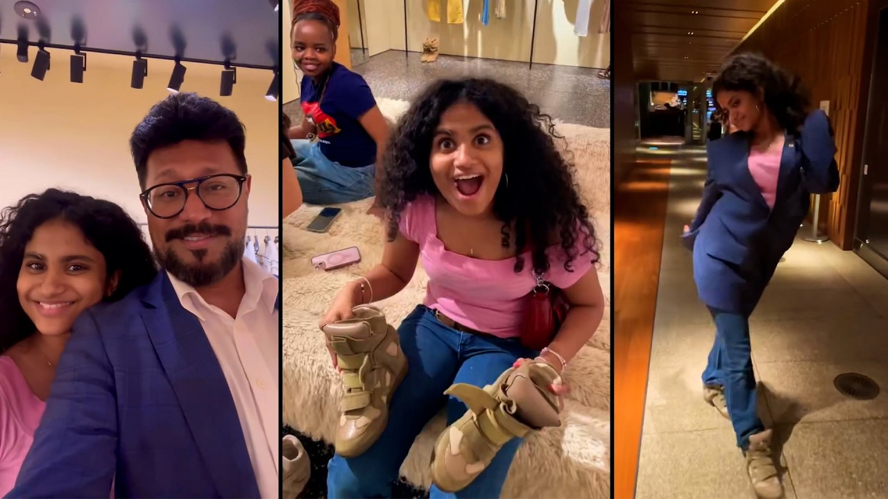 මේ පාර ලොකු දෝනිගෙ උපන්දිනය මට miss වුණා. එනිසා surprise කරන්න, සපත්තු අරන් දෙන්න ගියා - Delara 15th