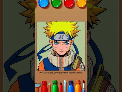 Colorindo NARUTO - Baixe o PDF e pinte você também | Pintando com Diversão | Colorir Desenhos