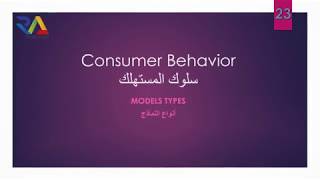 23. Consumer Behavior - Models Types - سلوك المستهلك - أنواع النماذج