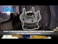 How to Replace Rear Wheel Bearing and Hub Assembly 2011-2015 Chevrolet Cruze