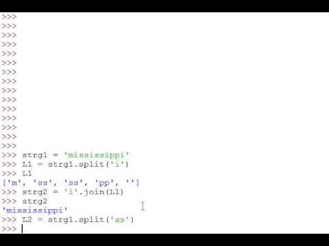 split and join methods for strings