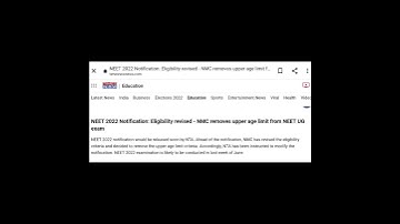 NMC remove upper age limit from NEET UG exam #neet #neet2022 #neetexamdate2022