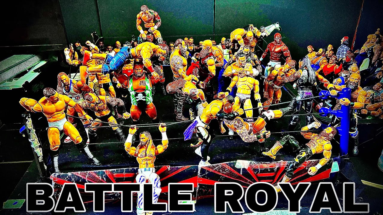30 MAN WWE ACTION FIGURE BATTLE ROYAL