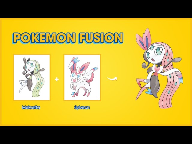 Fumei:.- on X: Fusion fusion this one is mine #pokemon #meloetta #sylveon  #eeveelution #fusion #drawing  / X