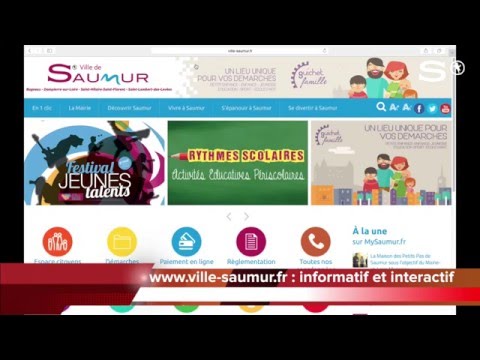 Présentation du site de la Ville de Saumur