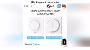 Latest Products You Must Know! New ZigBee Smart Rotary/Touch Light Dimmer Switch Smart Life/Tuya