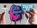 How to make graffiti with Procreate App ✏️ Letter E step by step process ❤️