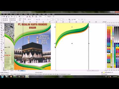 Membuat Brosur Keren Dengan Corel Draw X4 Youtube