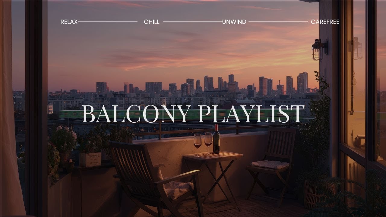[Playlist] City Balcony Jazz with Passing Trains | Jazz from a Balcony at the Edge of the City