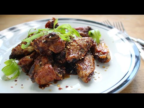 Korean BBQ Chicken Wings - Crispy Baked Recipe