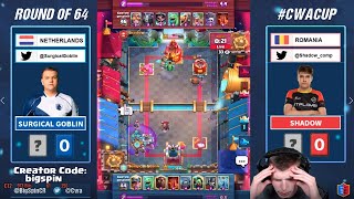 SURGICAL GOBLIN VS SHADOW | Clash Royale CWA CUP