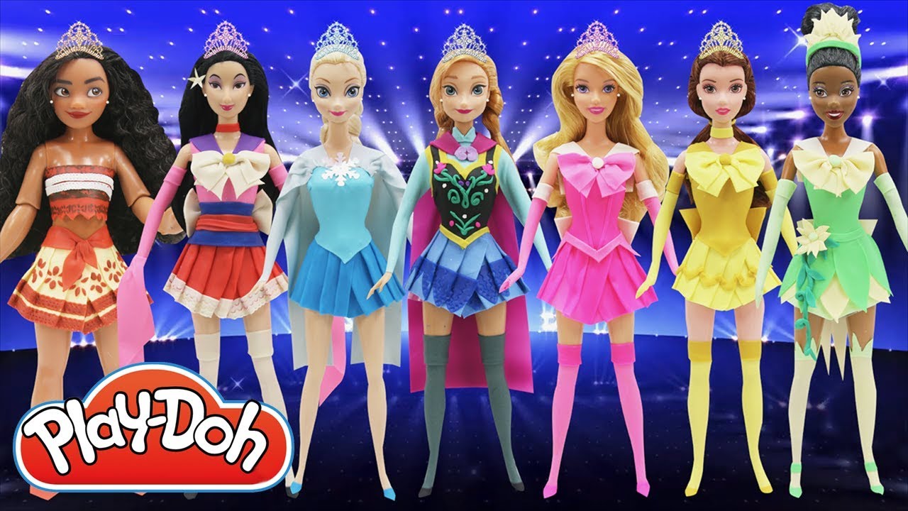 Play Doh Dress Disney Princesses Sailor Moon Style Inspired Costumes